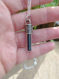 Black Salt Pendant Necklace