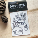 Acorn & Oak Temporary Tattoo
