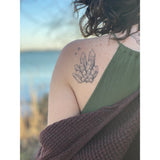Crystal Quartz Temporary Tattoo
