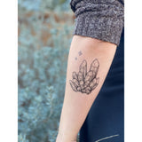 Crystal Quartz Temporary Tattoo