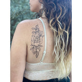 Rose Blossom Temporary Tattoo