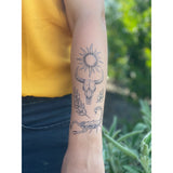 Sunlit South Temporary Tattoo