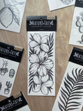 Tropical Floral Temporary Tattoo