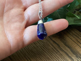 Sodalite Diamond Pendant Necklace