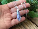 Chevron Amethyst Pendant Necklace