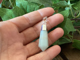 Aventurine Diamond Pendant