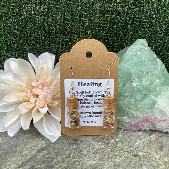 Healing Spell Charm Earrings