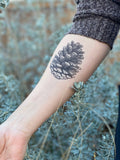 Pinecone Temporary Tattoo