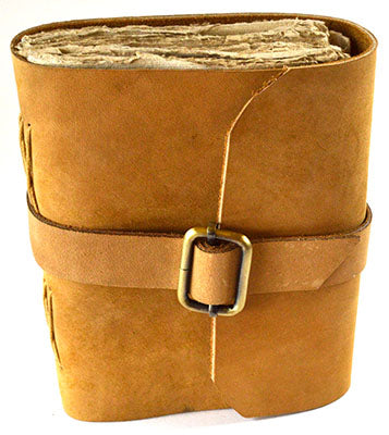 Tan Soft Leather Aged-Looking Journal Unlined