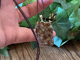 Citrine Druzy Pendant