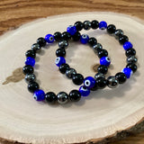 Evil Eye Protection 8mm Stone Bracelet