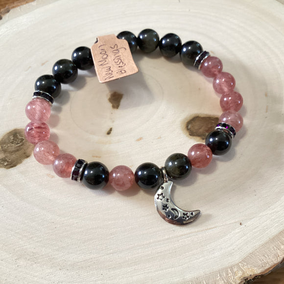 New Moon Blessings 8mm Stone Bracelet