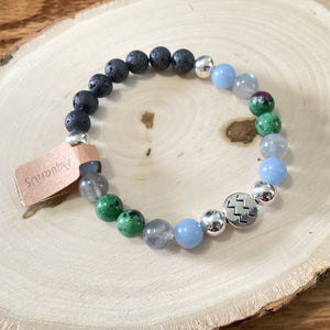 Aquarius ~ Zodiac Stone Bracelet