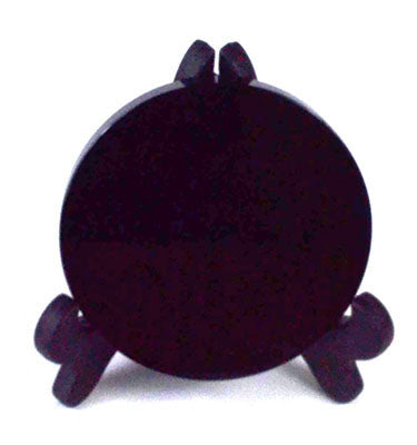 8cm Black Obsidian Scrying Mirror & Stand