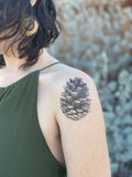 Pinecone Temporary Tattoo