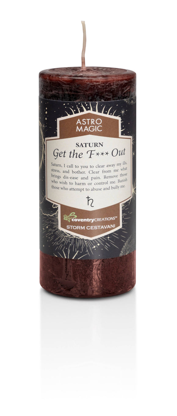Astro Magic Saturn - Get the F* Out Candle