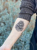 Pinecone Temporary Tattoo