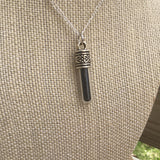 Black Salt Pendant Necklace