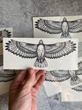 Hawk Temporary Tattoo