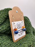 Lapis & Amber Earrings