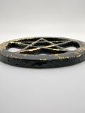 Black & Gold Pentagram Altar Table