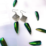 Jewel Wing Bali Silver Earrings