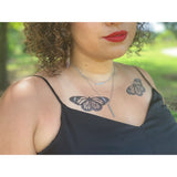 Monarch Butterfly Temporary Tattoo