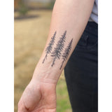 Pine Trees Temporary Tattoo